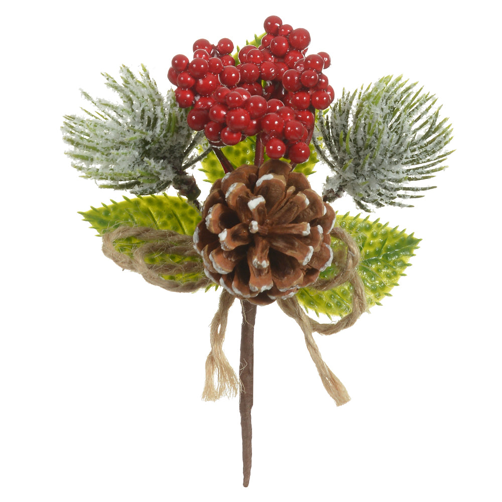 PICK NATAL BERRY VERMELHO 13cm