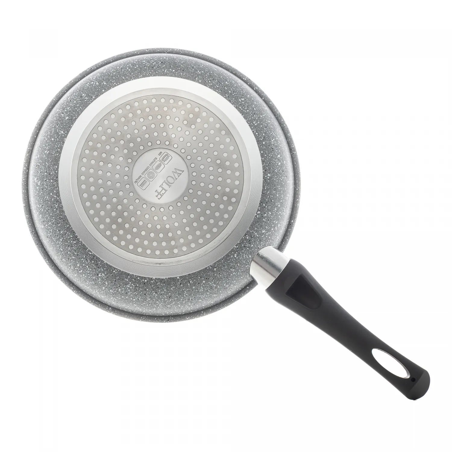 FRIGIDEIRA DE INDUÇÃO EM ALUMÍNIO COM REVESTIMENTO CERÂMICO GRANILITE CINZA 24CM