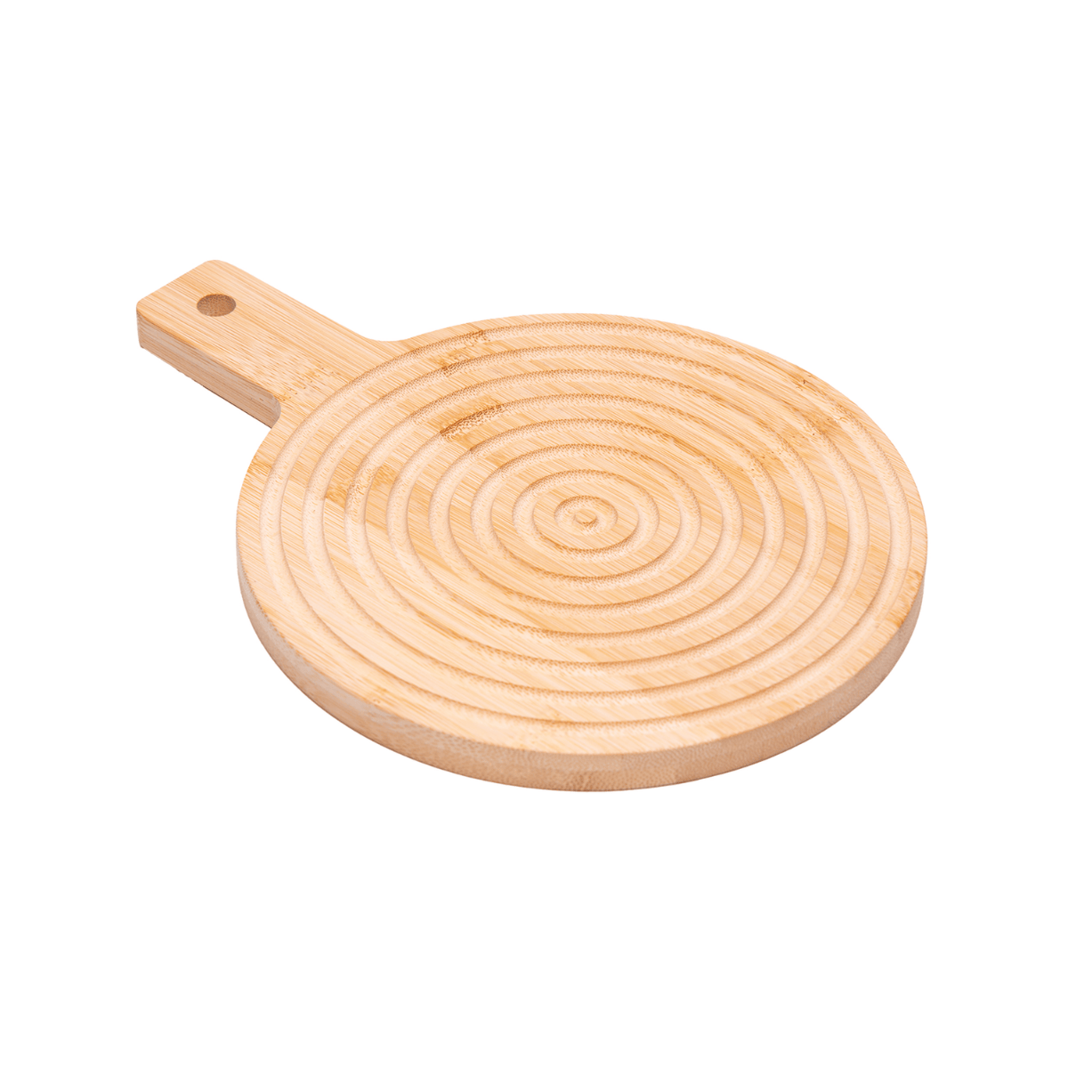 TABUA REDONDA DECORATIVA AURA 27CM X 20CM X 1,5CM BAMBU