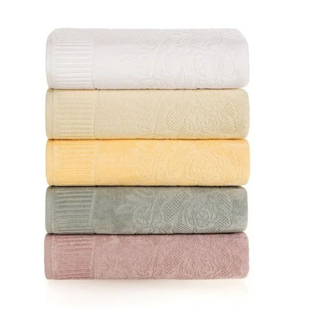 TOALHA BANHO VELUDO GRACE COR BEGE TAMANHO 66X140  CM RETANGULAR