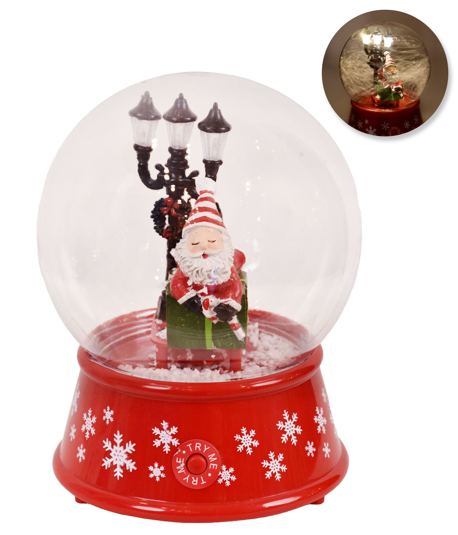 GLOBO NATAL PAPAI NOEL - 18CM