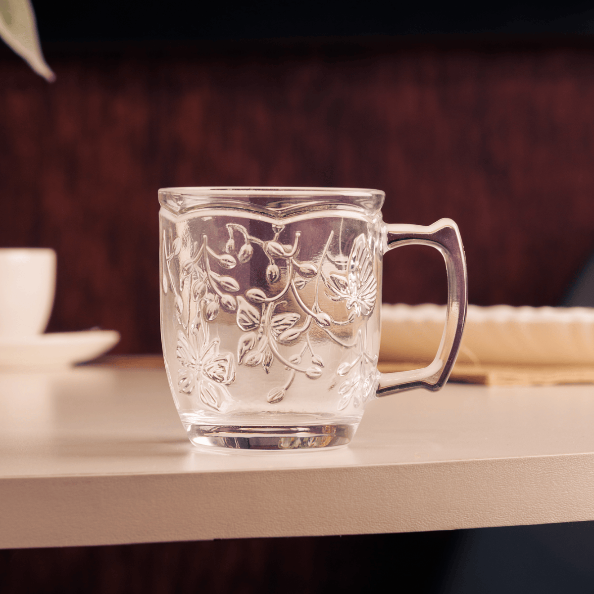 CANECA NEW BUTTERFLY 200ML VIDRO LYOR