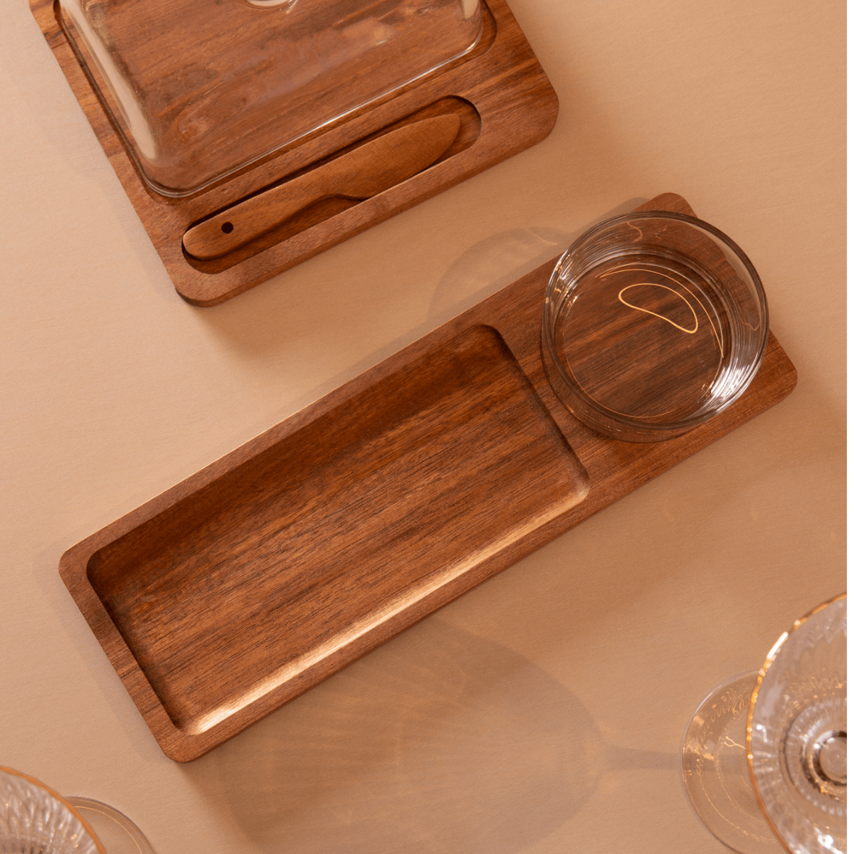 CONJUNTO PETISQUEIRA LIGNUM MADEIRA ACACIA - 30CM
