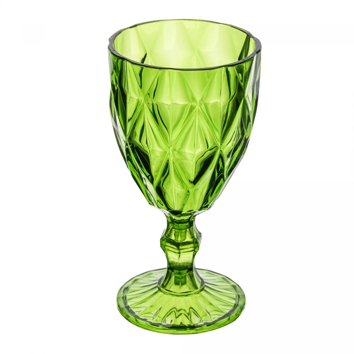 TAÇA DE ACRÍLICO DIAMOND VERDE 330ML