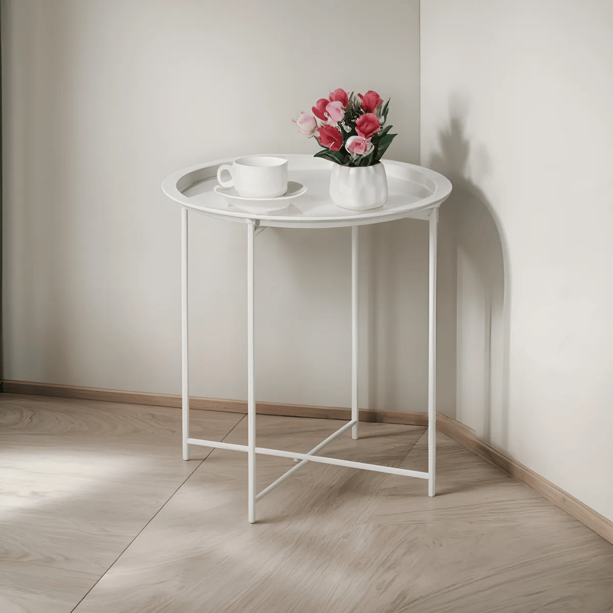MESA AUXILIAR METALICA SORTIDA 47X47X50CM