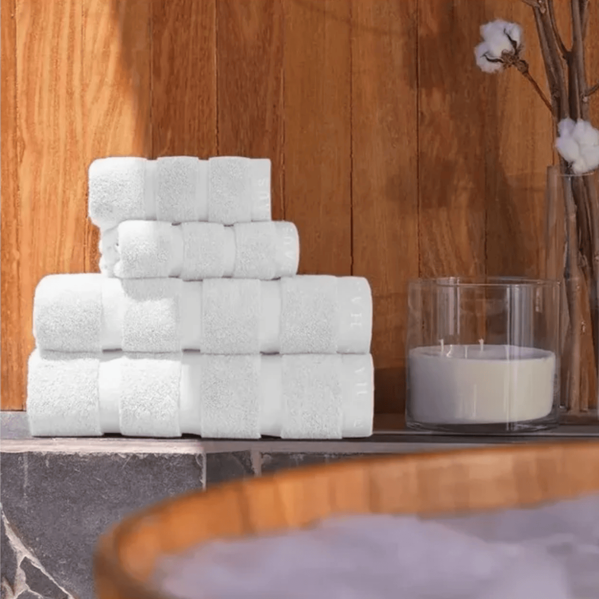 TOALHA DE BANHO ALCANTARA BRANCO - 86CM X 1,50M