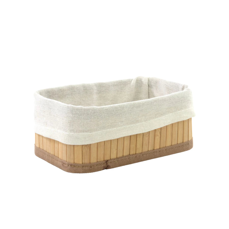 CESTO DOBRÁVEL BAMBU CLARO 20X12X8