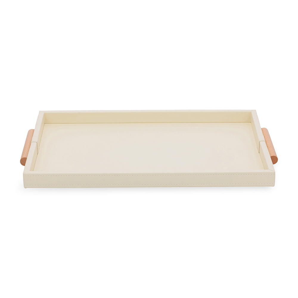 BANDEJA DECORATIVA EM MDF COM REVESTIMENTO EM PU – 52CM