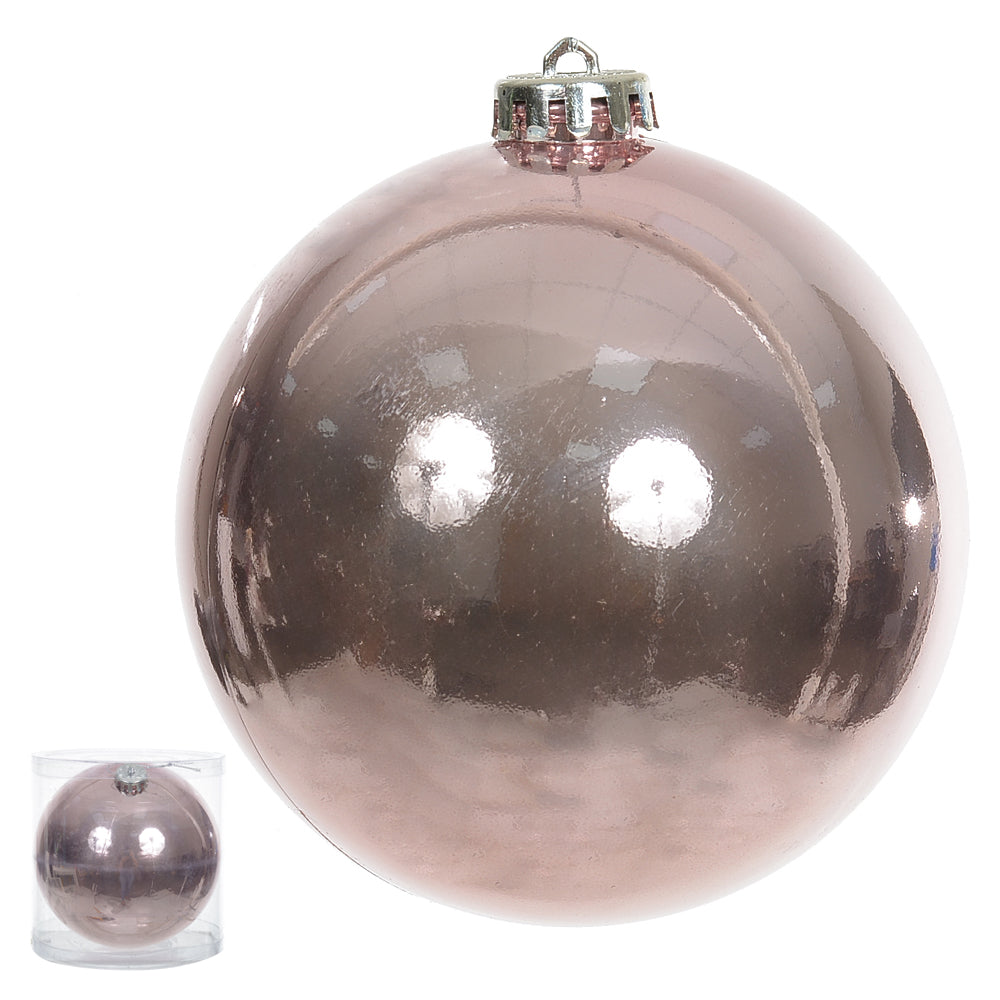 BOLA ROSA PEROLADA 15CM COM 1 UNIDADE