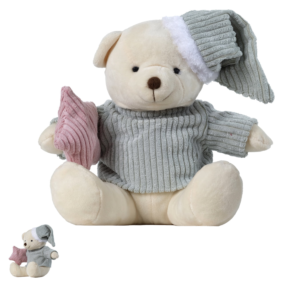 URSO MENINO VERDE 20CM
