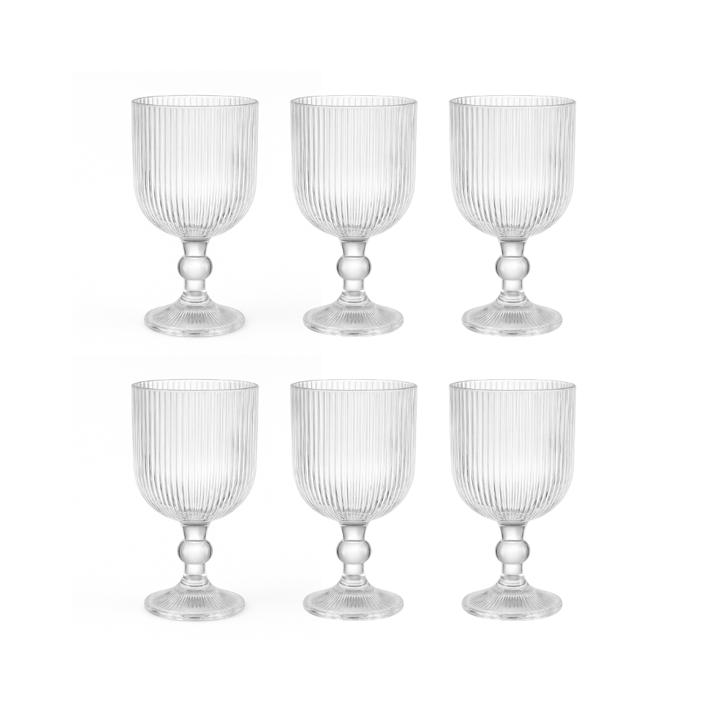 JOGO 6 TACAS DE VIDRO SOFIA - 400ML