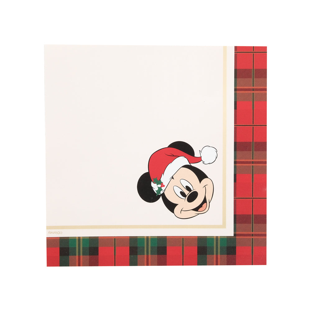 GUARDANAPO MICKEY XADREZ 33CM