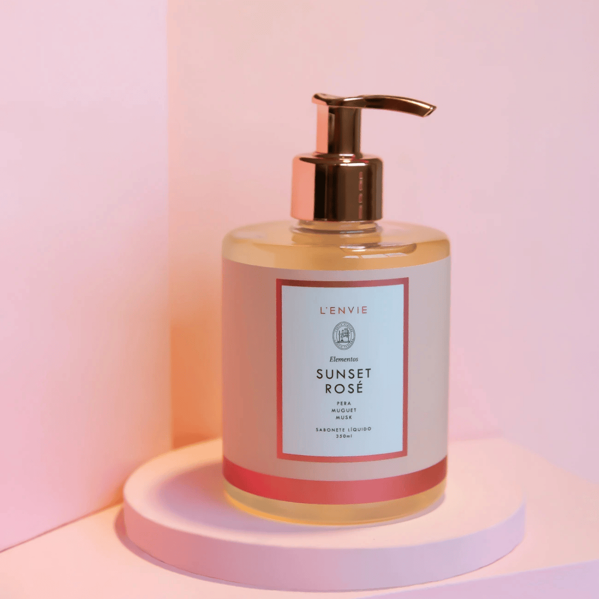 SABONETE LIQUIDO SUNSET ROSE ELEMENTOS - 350ML