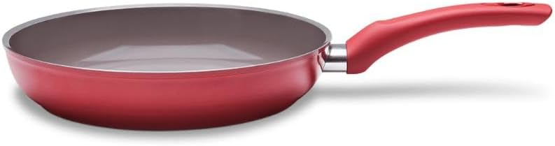Frigideira Optima Carmim, 24x5 cm, 1,8 L, Com Revestimento Cerâmico e Fundo De Indução, Ceramic Life, Brinox
