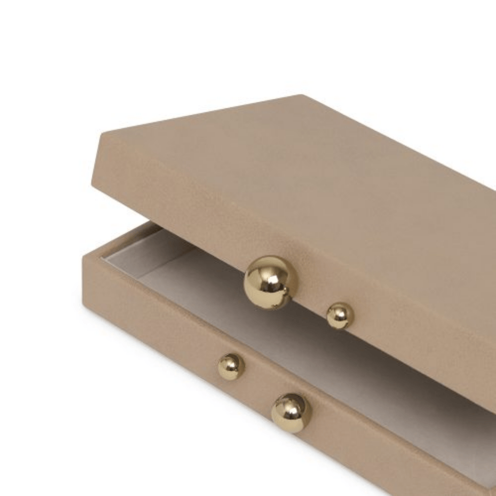 CAIXA EM MDF COM REVESTIMENTO EM PU