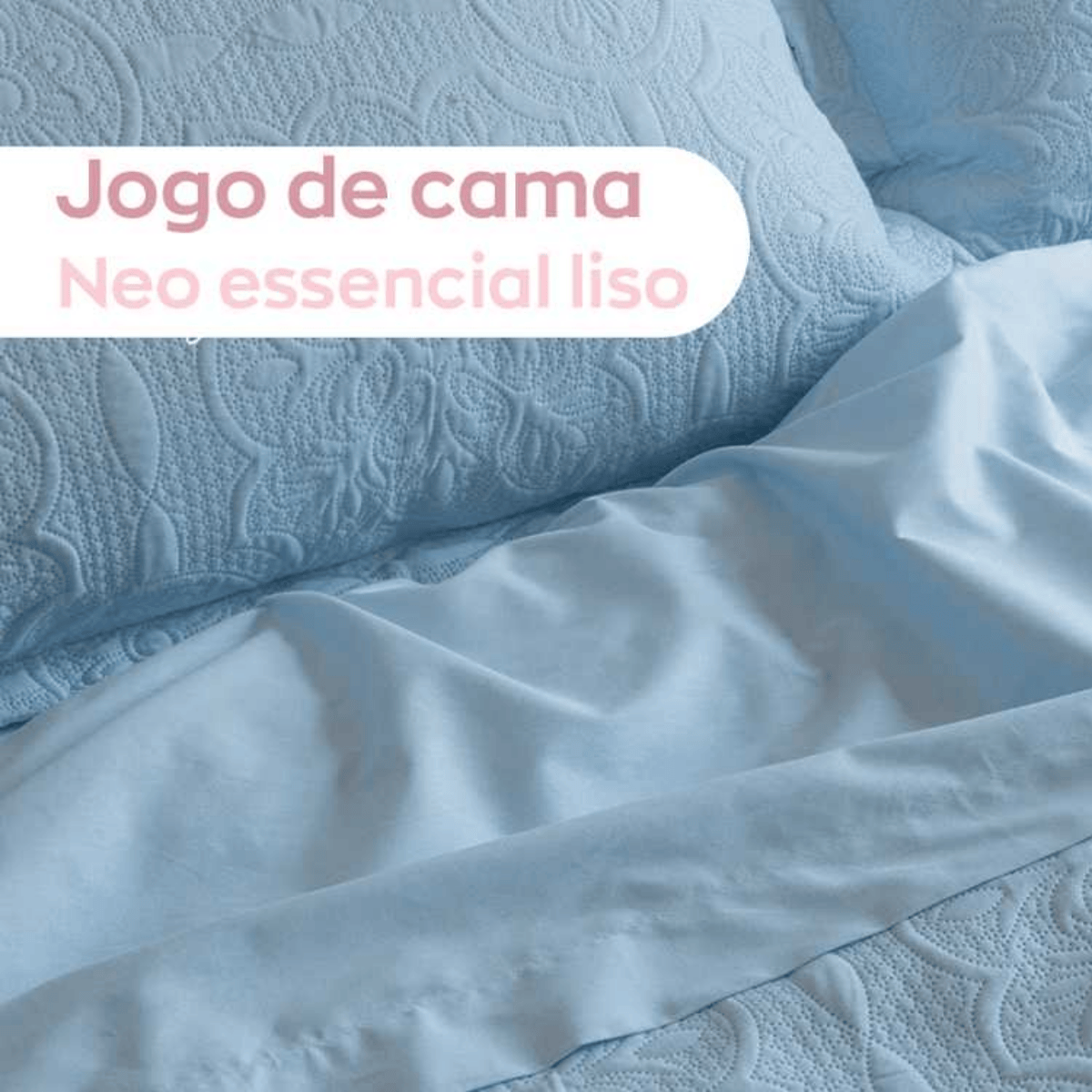 JOGO DE CAMA ESSENCIAL NEO 4 PCS QUEEN BRANCO