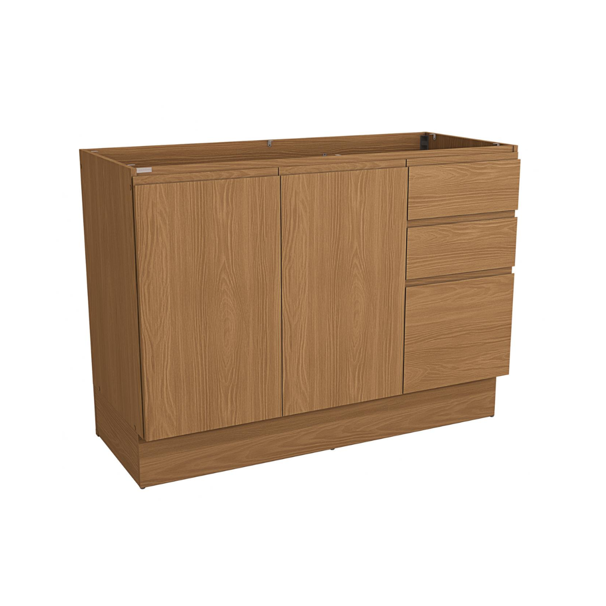 BALCÃO DE PIA 2 PORTAS 3 GAVETAS – CANELA 120CM
