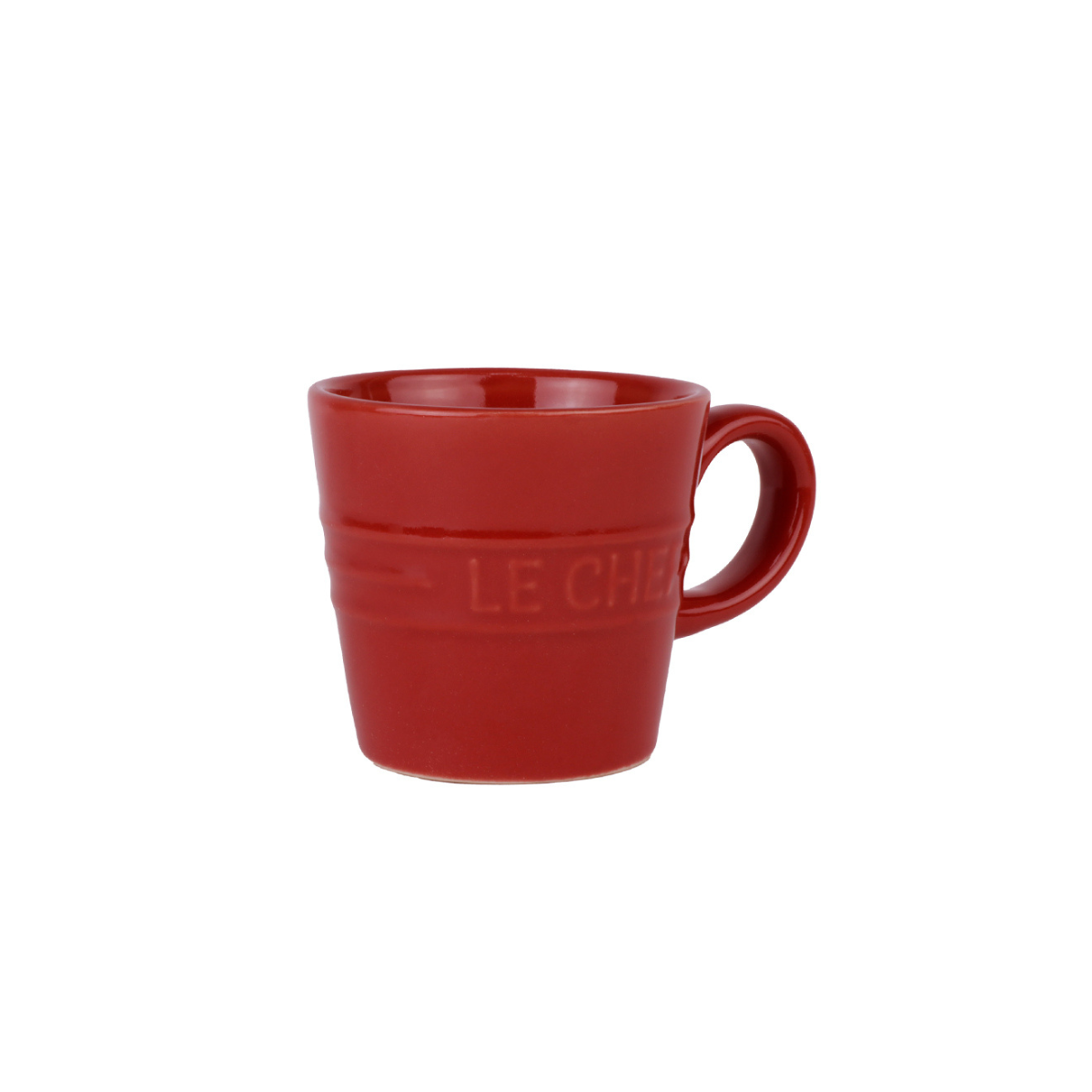 XÍCARA CAFÉ LE CHEF VERMELHO 110ML 4 PEÇAS