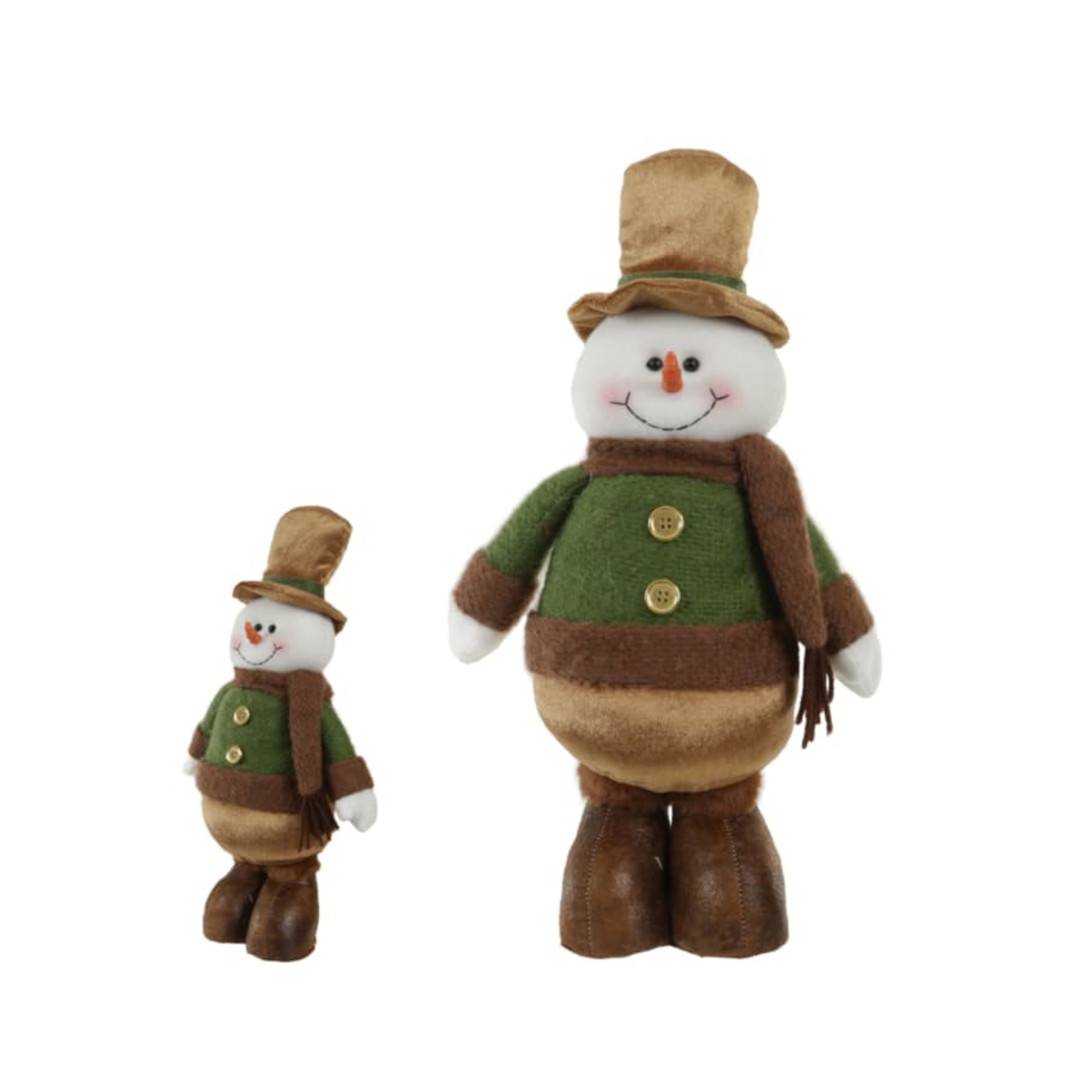 BONECO DE NEVE NATAL COBRE VERDE - 40CM