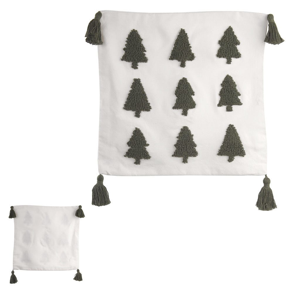 CAPA DE ALMOFADA NATAL PINHEIROS