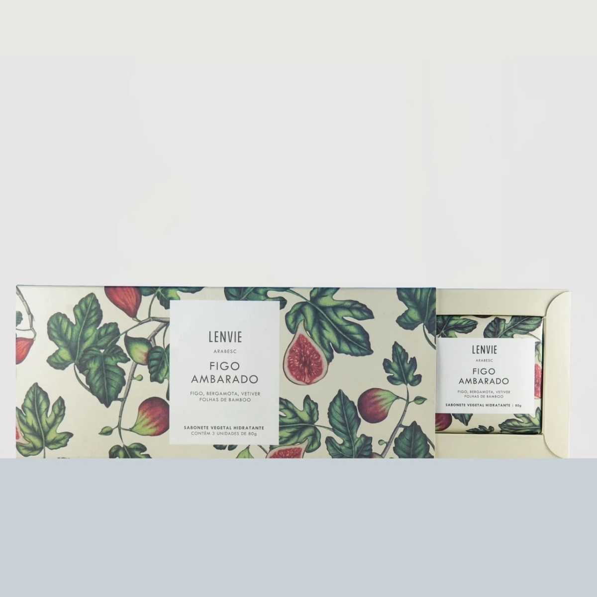 KIT 3 SABONETES EM BARRA - FIGO AMBARADO 80g