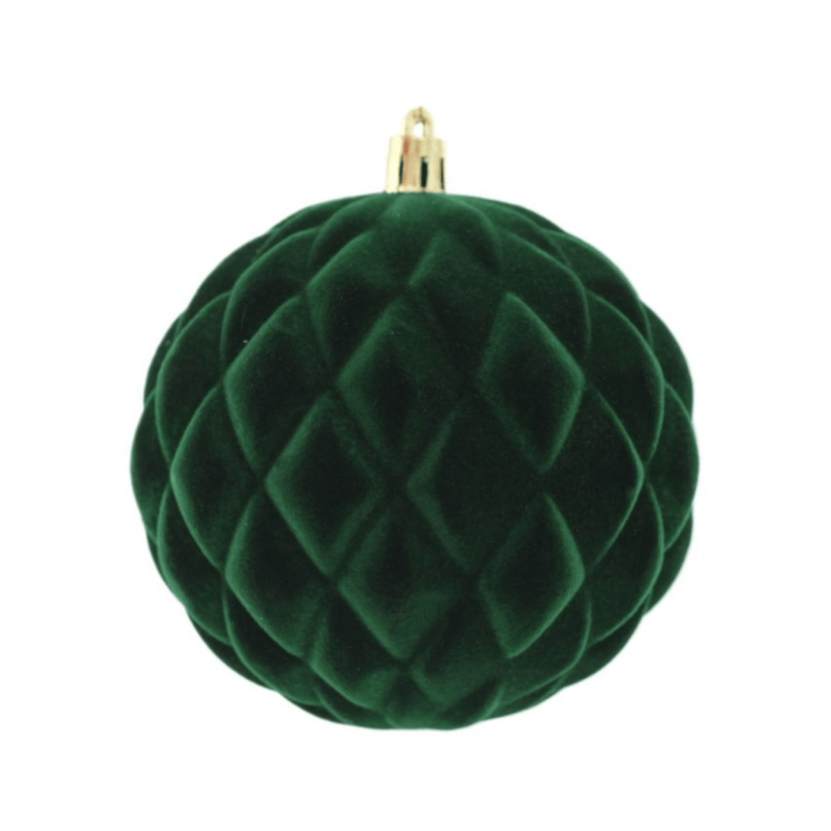 BOLA DECORADA NATAL VERDE - 10CM