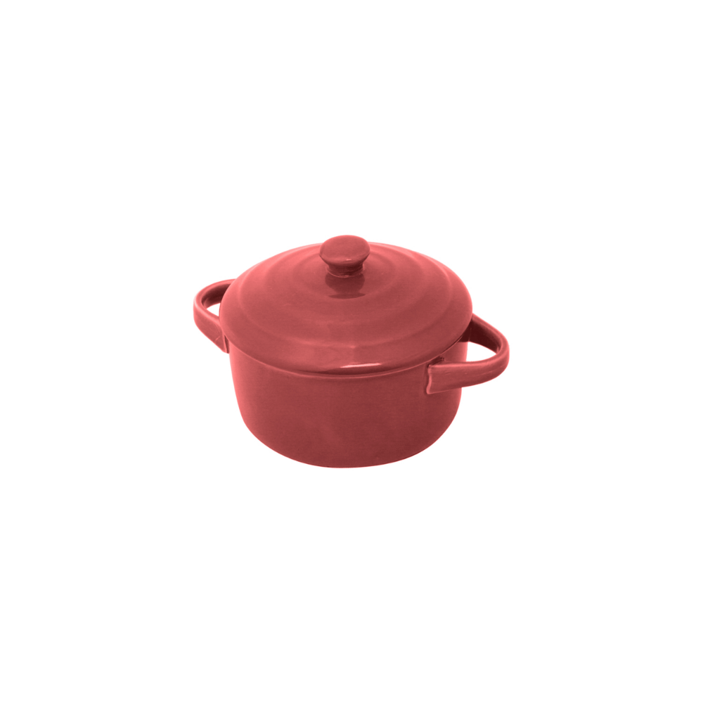CACAROLA DE PORCELANA FARM VERMELHA – 14,5CM X 9CM X 11,5CM