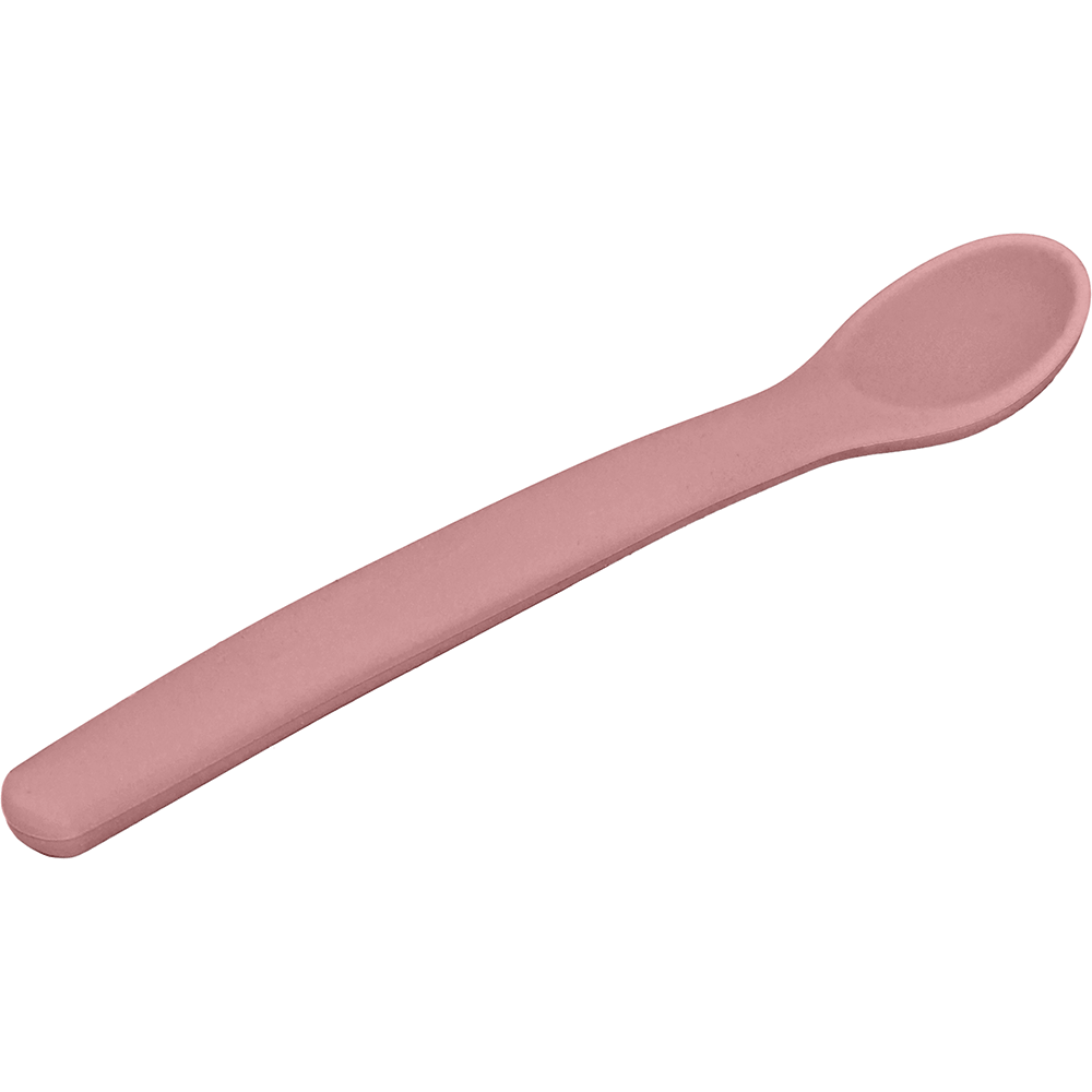COLHER FLEXIVEL EM SILICONE ROSA