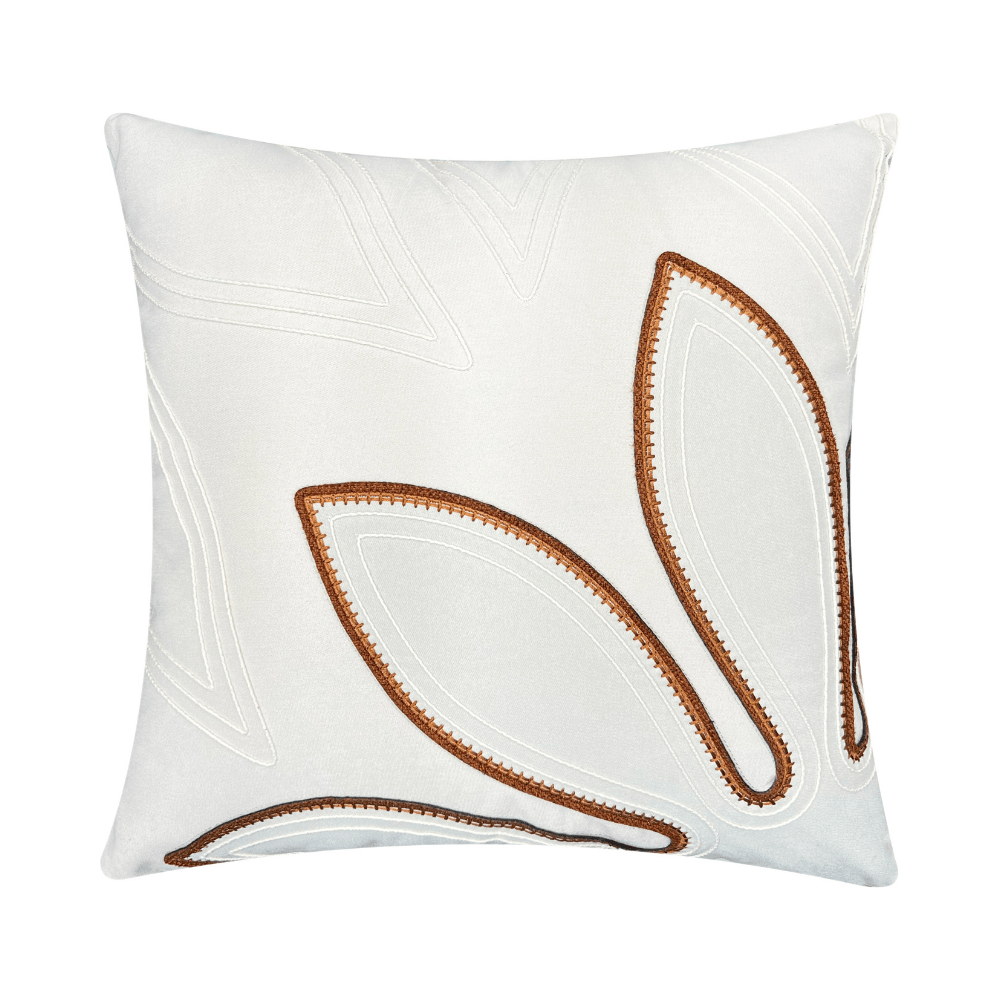 ALMOFADA EM LINHO COM APLICAÇÃO E BORDADO – 50CM X 50CM