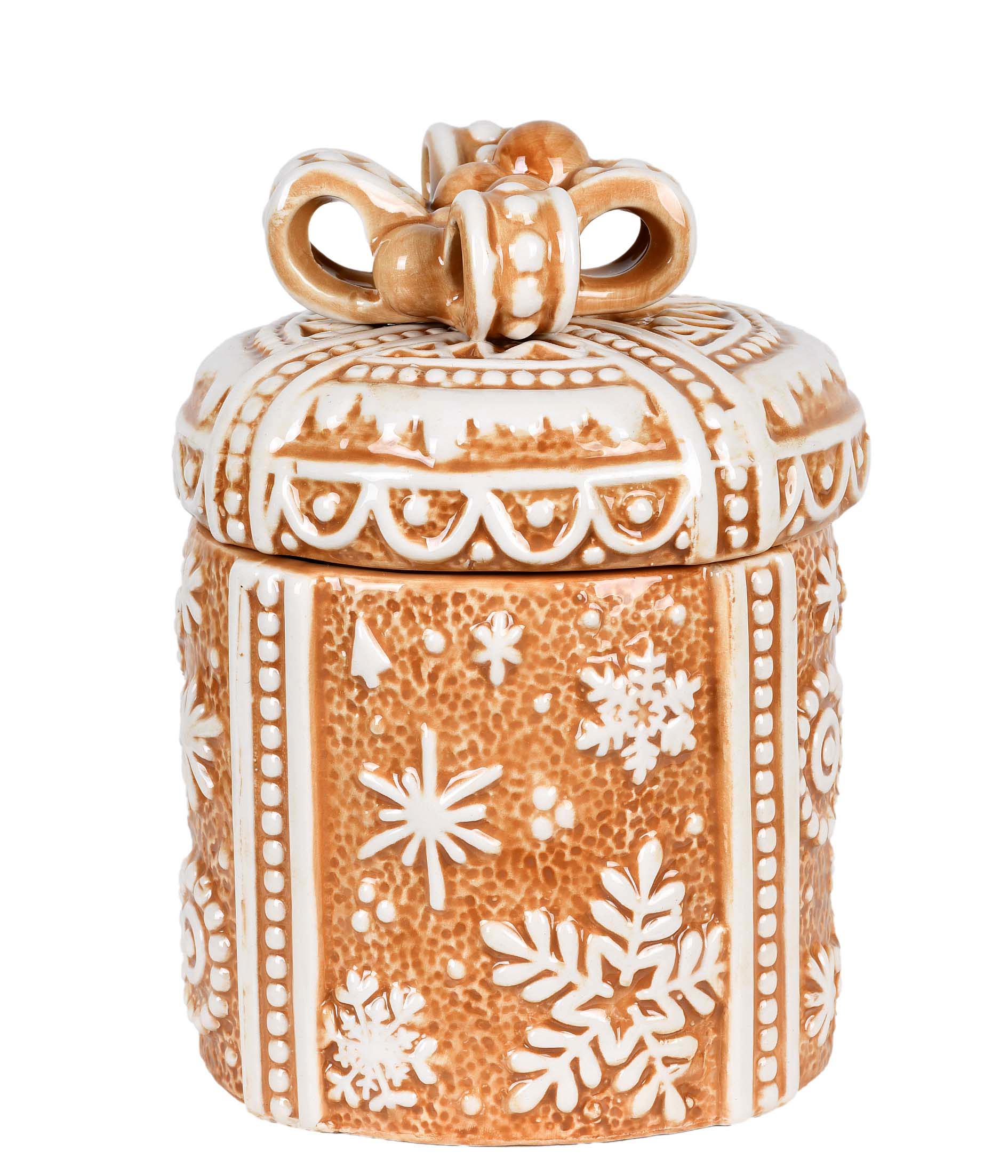 VASO GINGERBREAD BEGE - 17CM