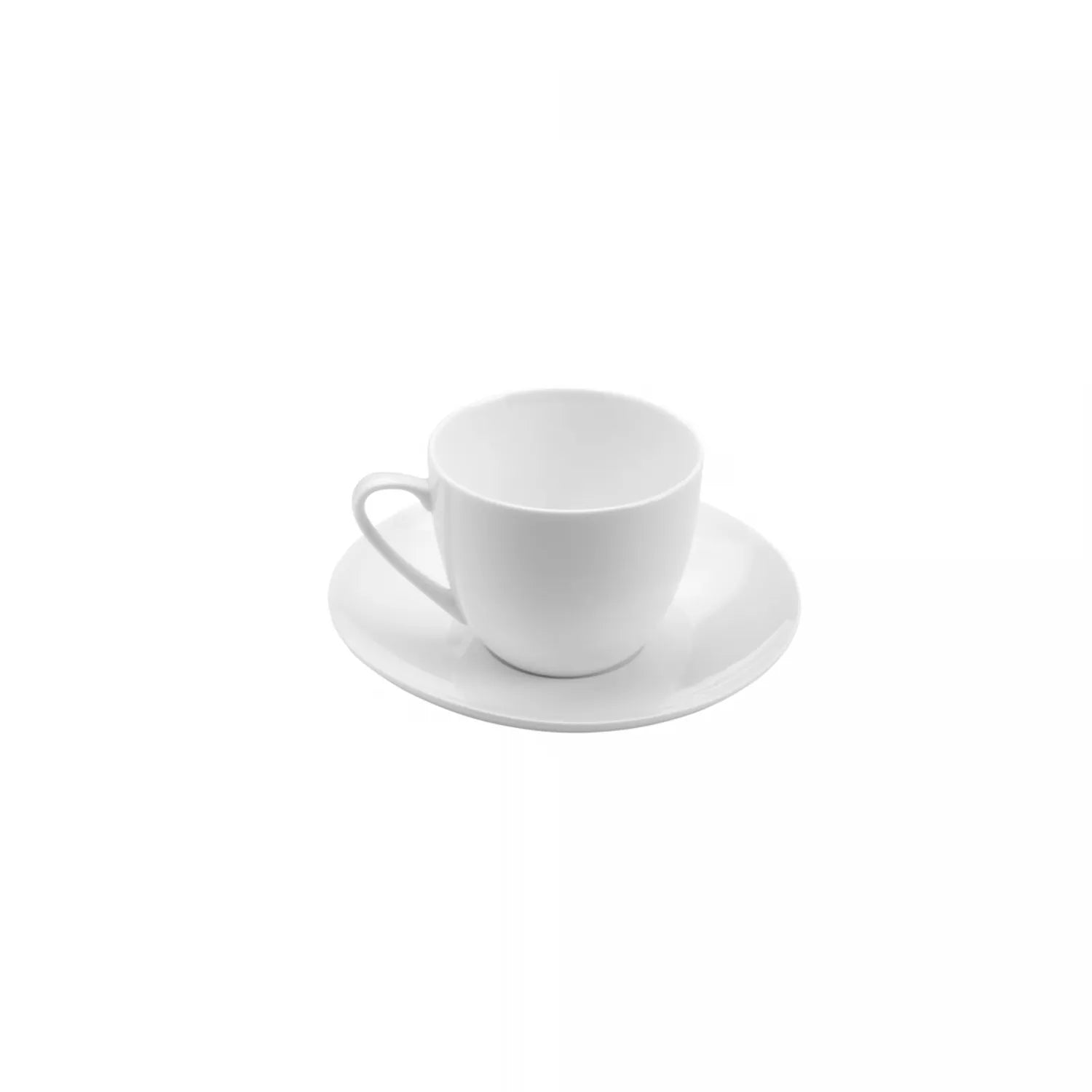 XÍCARA DE CHÁ COM PIRES DE PORCELANA CLEAN 220ML