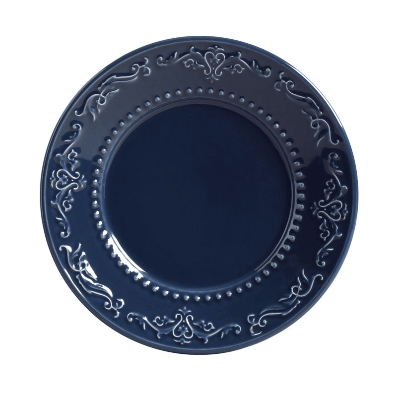 PRATO DE SOBREMESA ACANTHUS DEEP BLUE 20,5CM