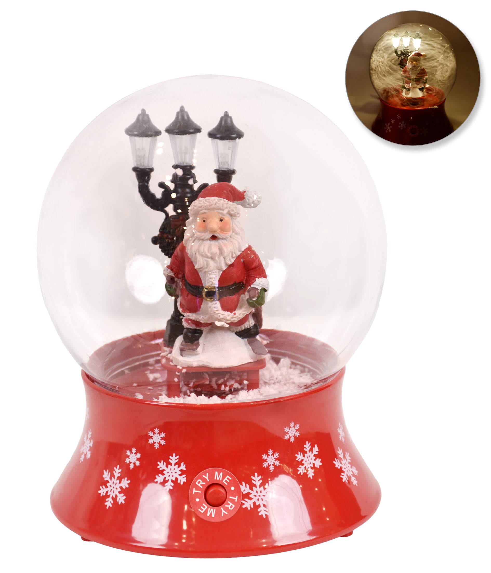 GLOBO NATAL PAPAI NOEL - 18CM