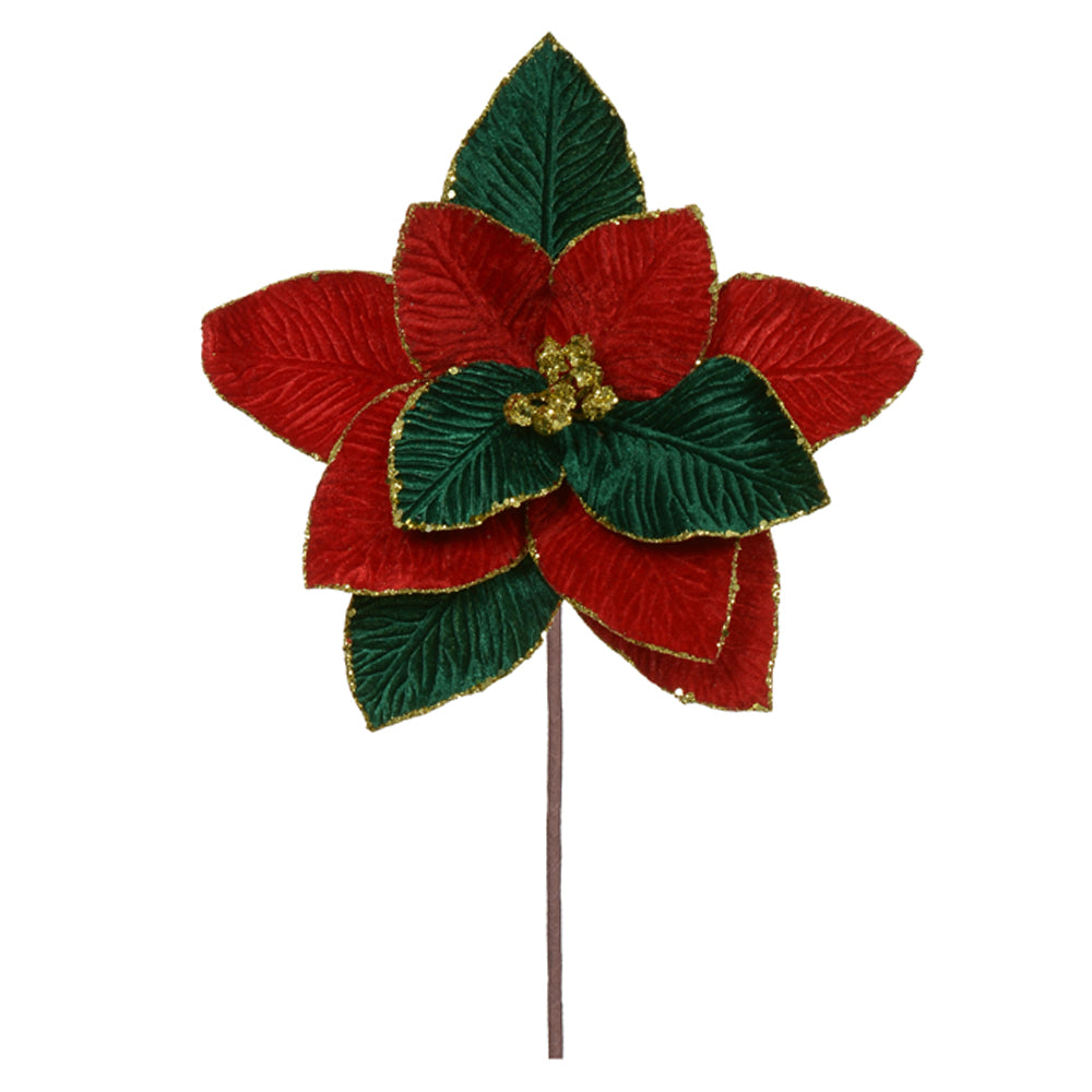HASTE BICO DE PAPAGAIO VERMELHO E VERDE 28CM