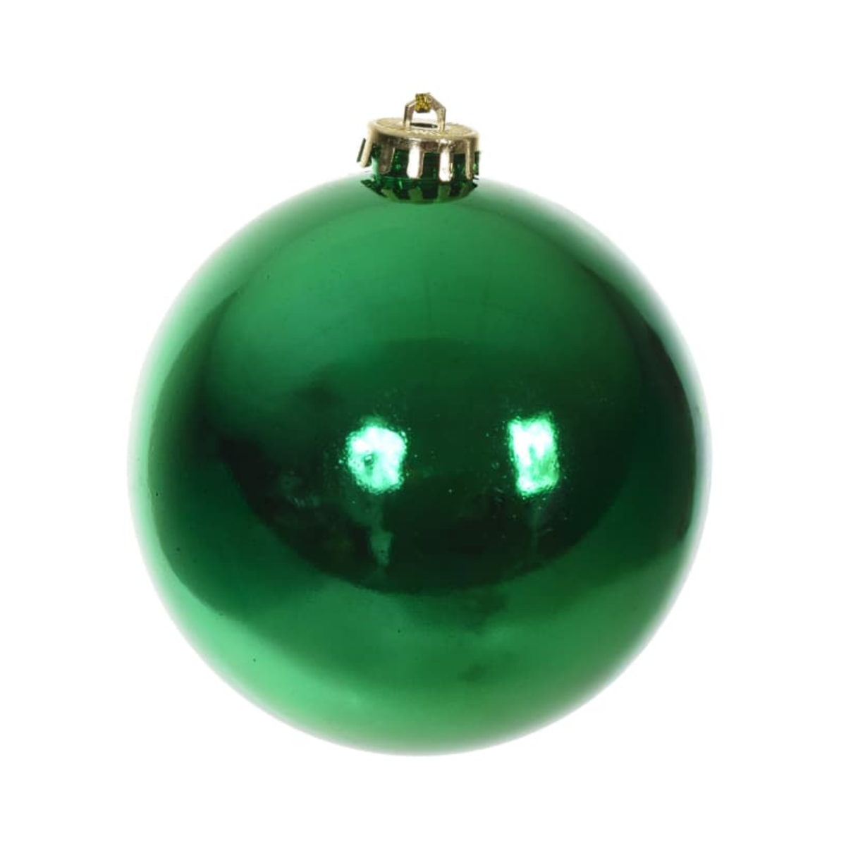 BOLA NATAL METALICA VERDE 1 UNIDADE - 15CM
