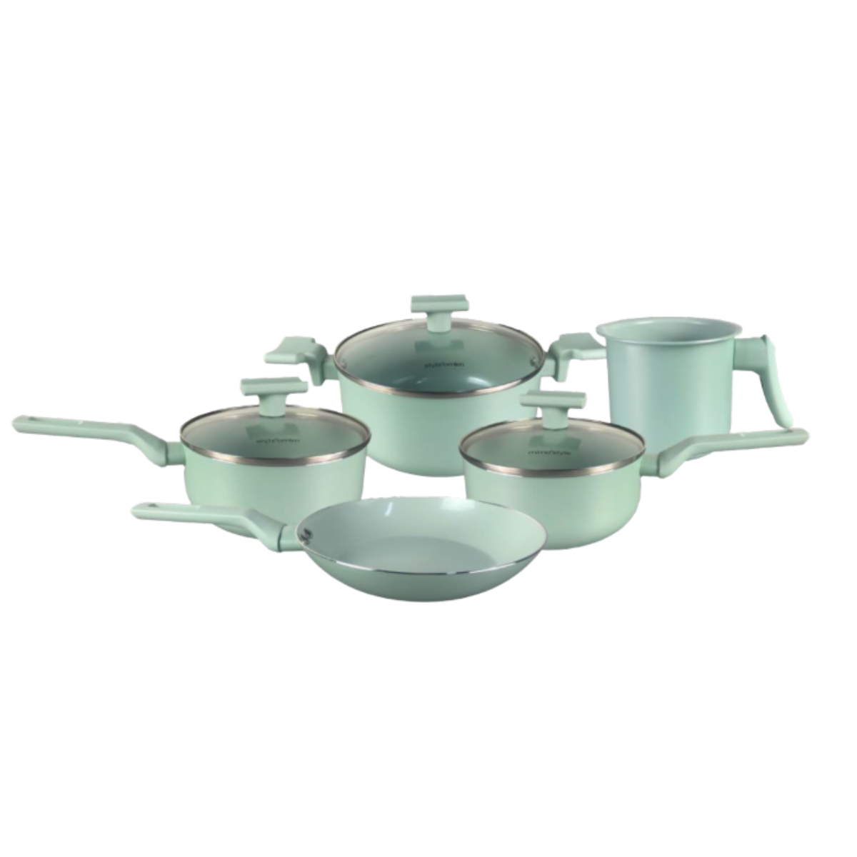 CONJUNTO 5 PANELAS SARTIN COOK AQUAMINT