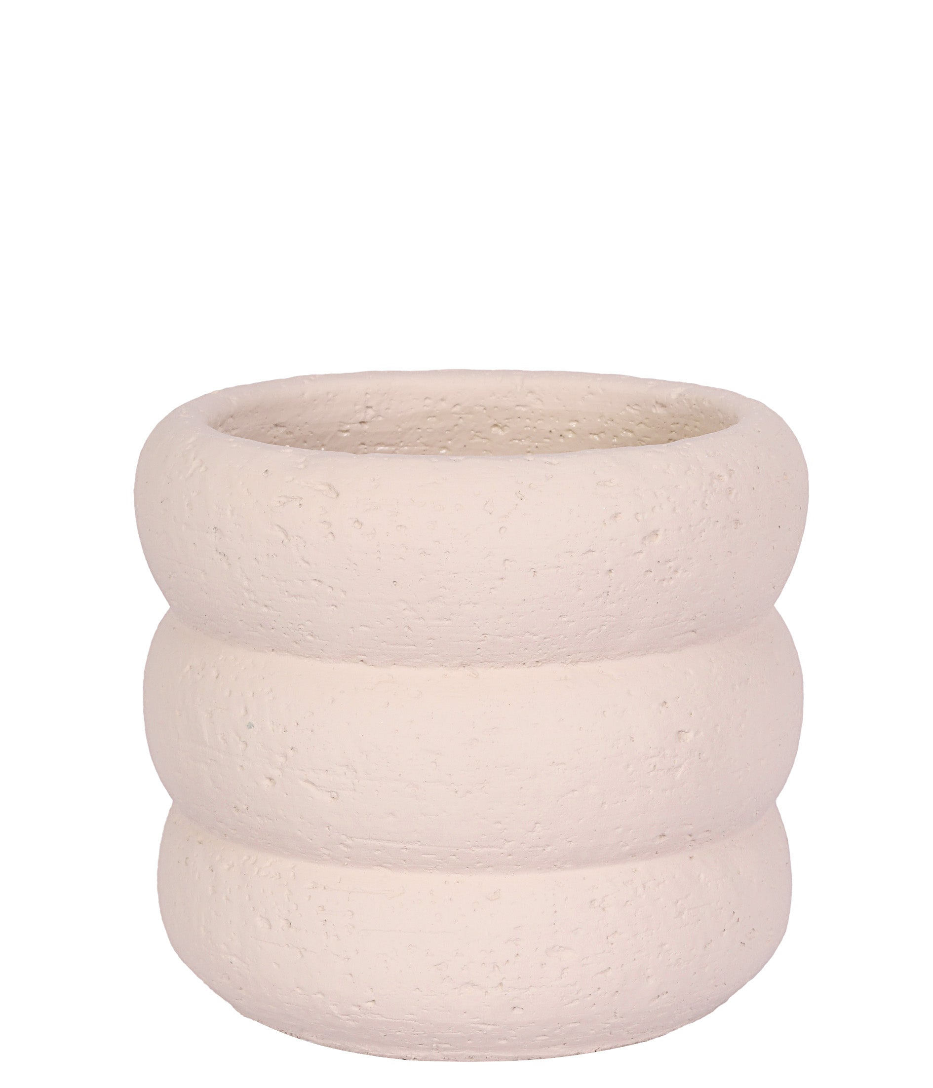 CACHEPOT EM CIMENTO ROSE 13CM