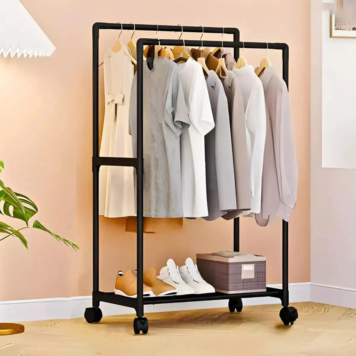 ARARA PARA ROUPAS PRATELEIRA 115X57.5X30CM (SORTIDO)