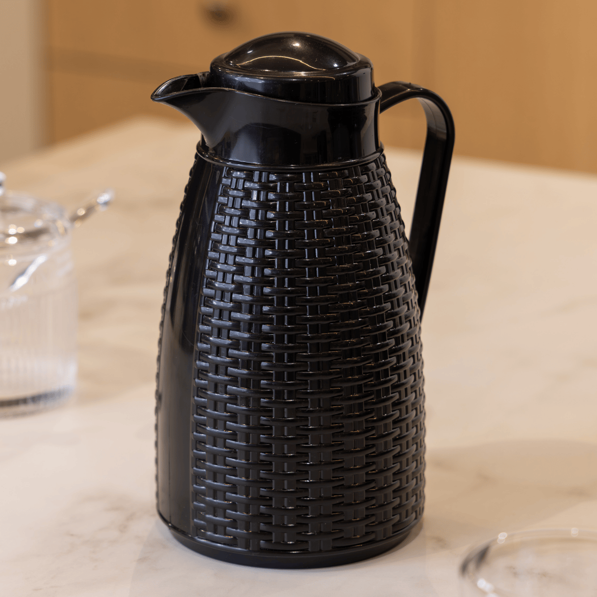 GARRAFA TERMICA NEW RATTAN PRETA - 400ML