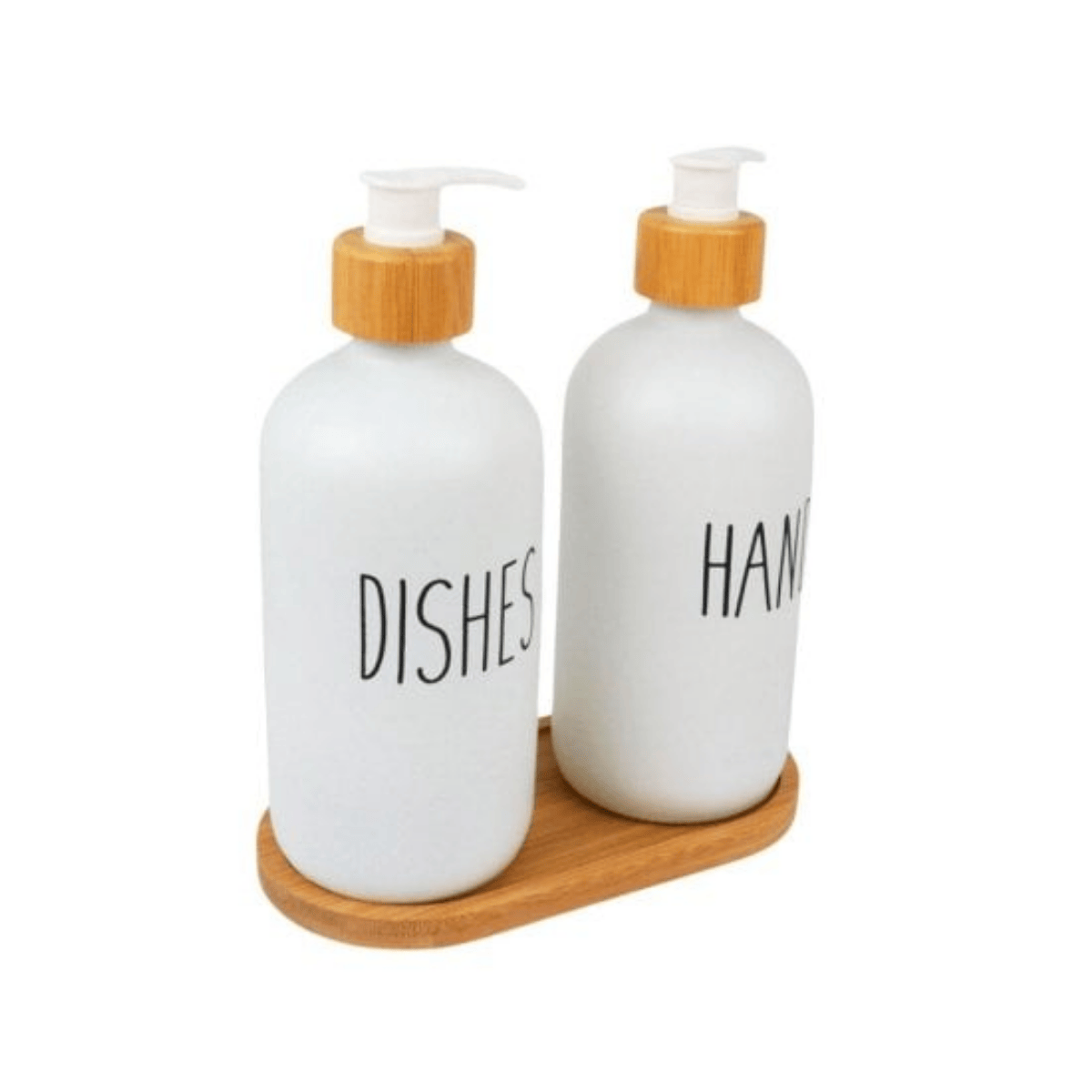 KIT PORTA SABONETE LIQUIDO DE VIDRO COM BANDEJA