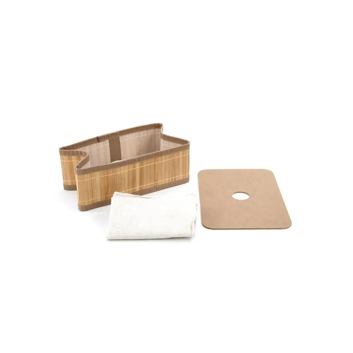 CESTO ORGANIZADOR DOBRAVEL BAMBU CLARO