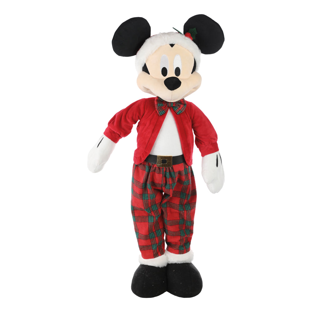 BONECO MICKEY EM PE XADREZ 78CM