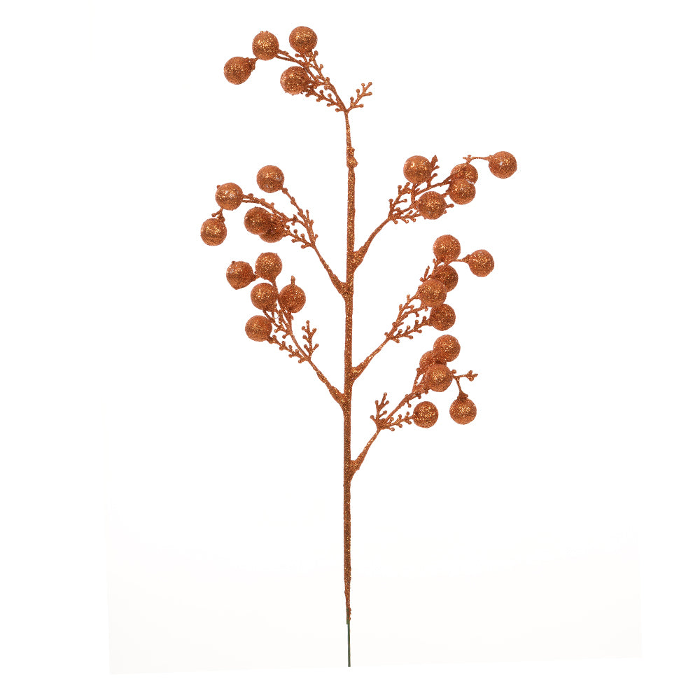 HASTE COM BOLINHAS NATAL COBRE 46CM