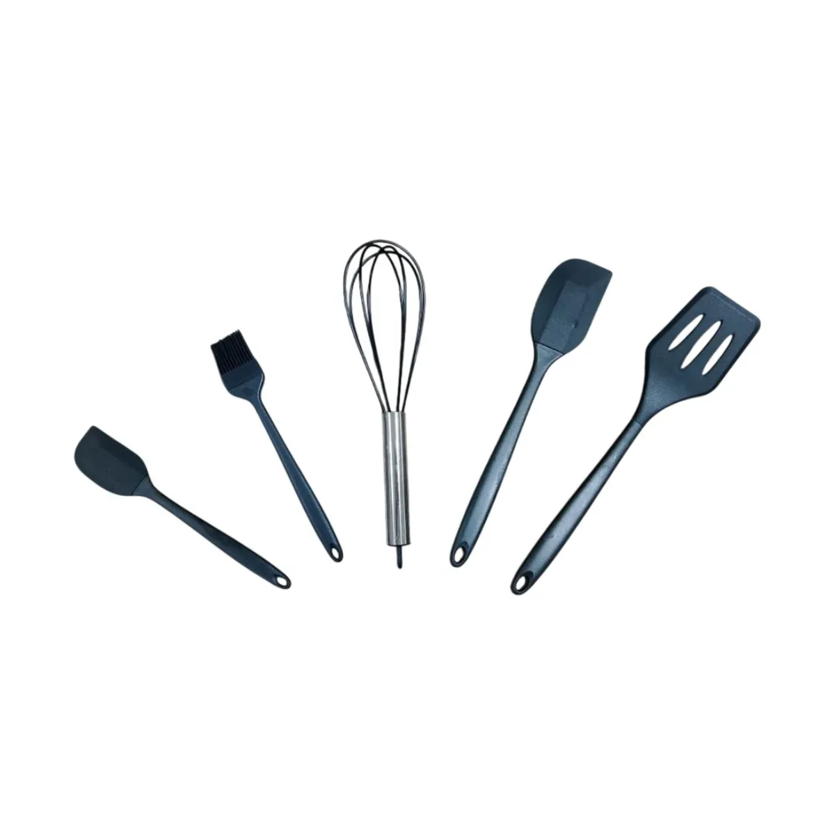 KIT UTENSÍLIOS DE COZINHA DE SILICONE 5 PECAS