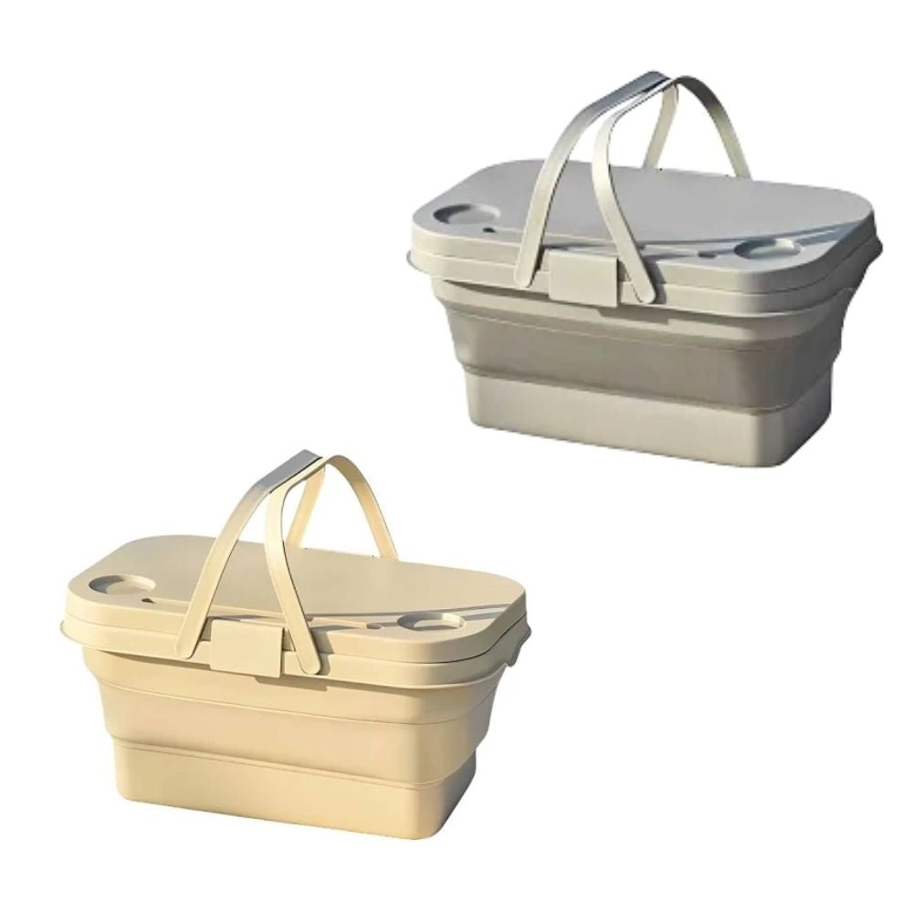 CESTO MULTUSO COM MESA DOBRÁVEL