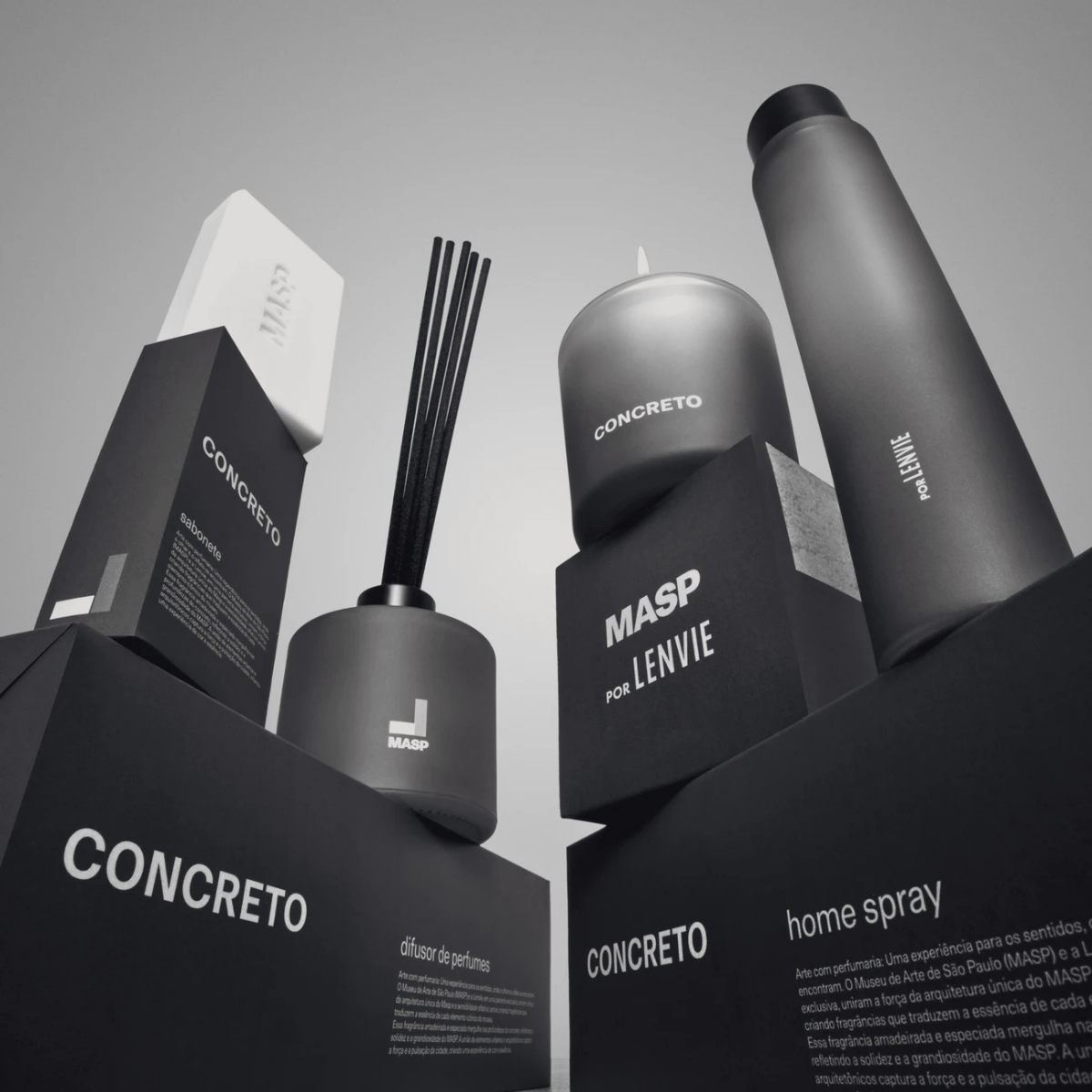 DIFUSOR DE PERFUMES MASP - CONCRETO -  200ML