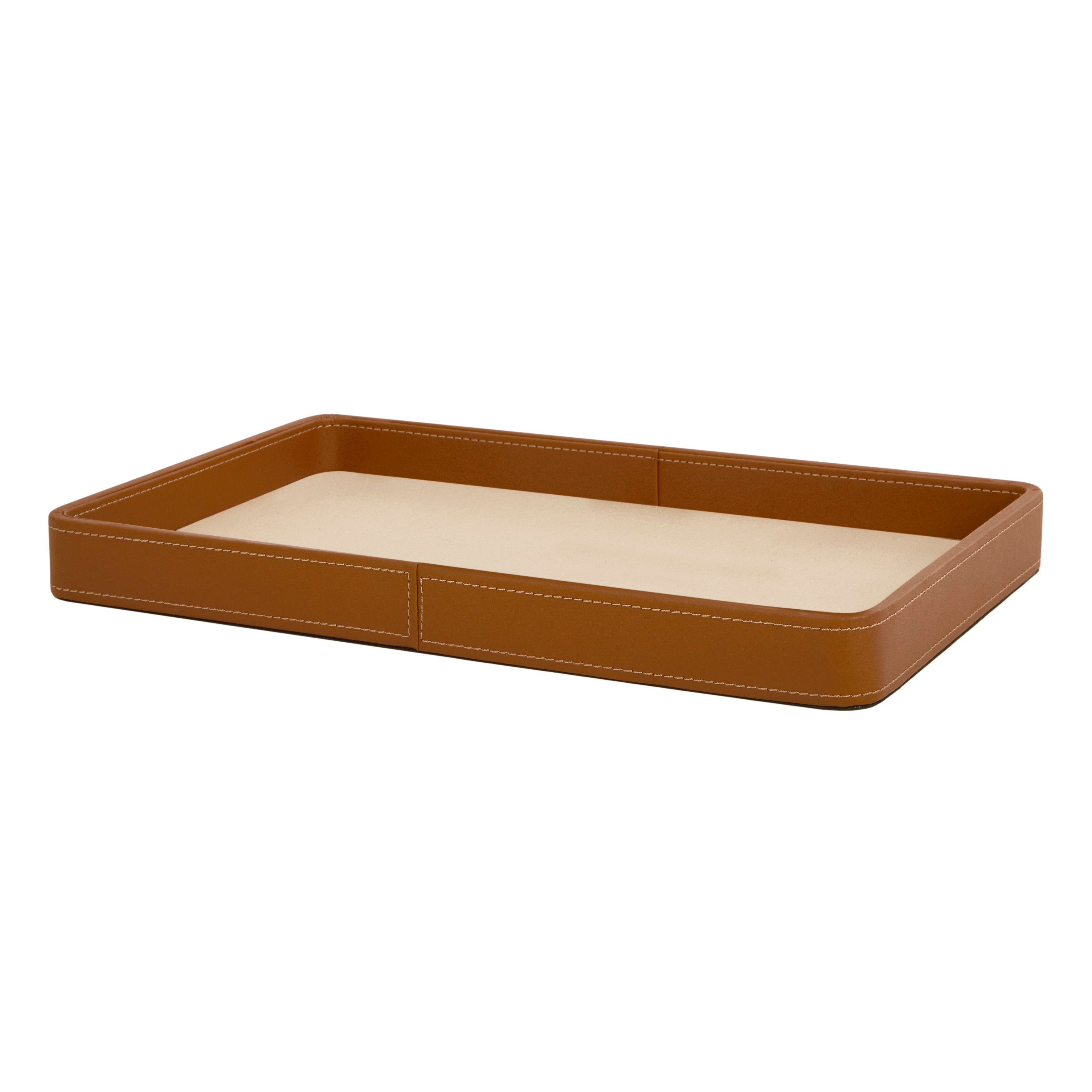 BANDEJA EM MDF COM REVESTIMENTO EM PU E LINHO – 42CM