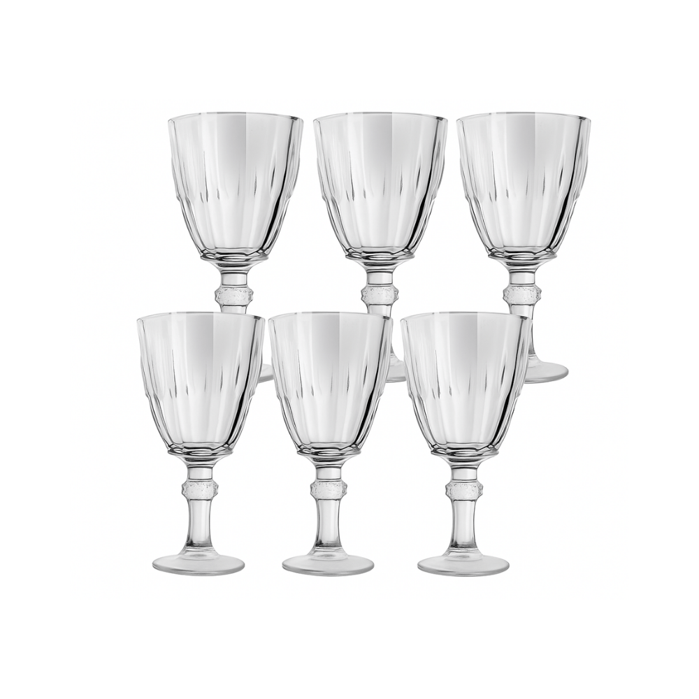 CONJUNTO 6 TACA VINHO DE VIDRO LIVINA - 200 ML