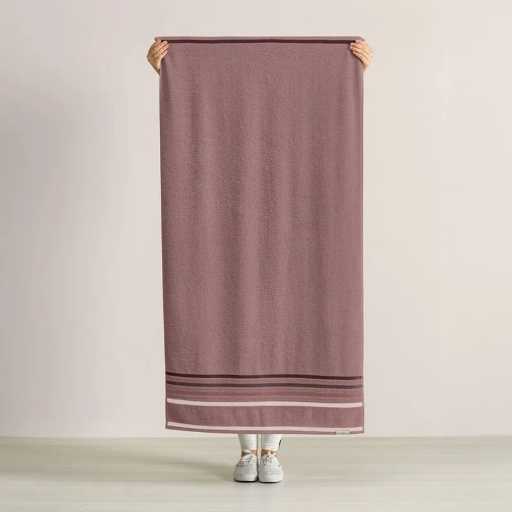 TOALHA DE BANHO FELPUDO LUMINA ROSA VINTAGE – 70CM X 1,40M