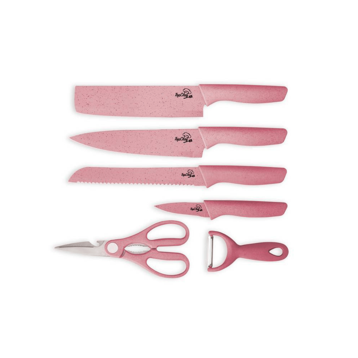 FACAS COZINHA 6PCS 4CORES - TOPCHEF